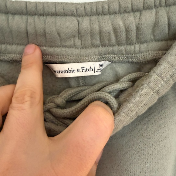 Abercrombie & Fitch Olive Green Drawstring Joggers - Picture 3 of 4